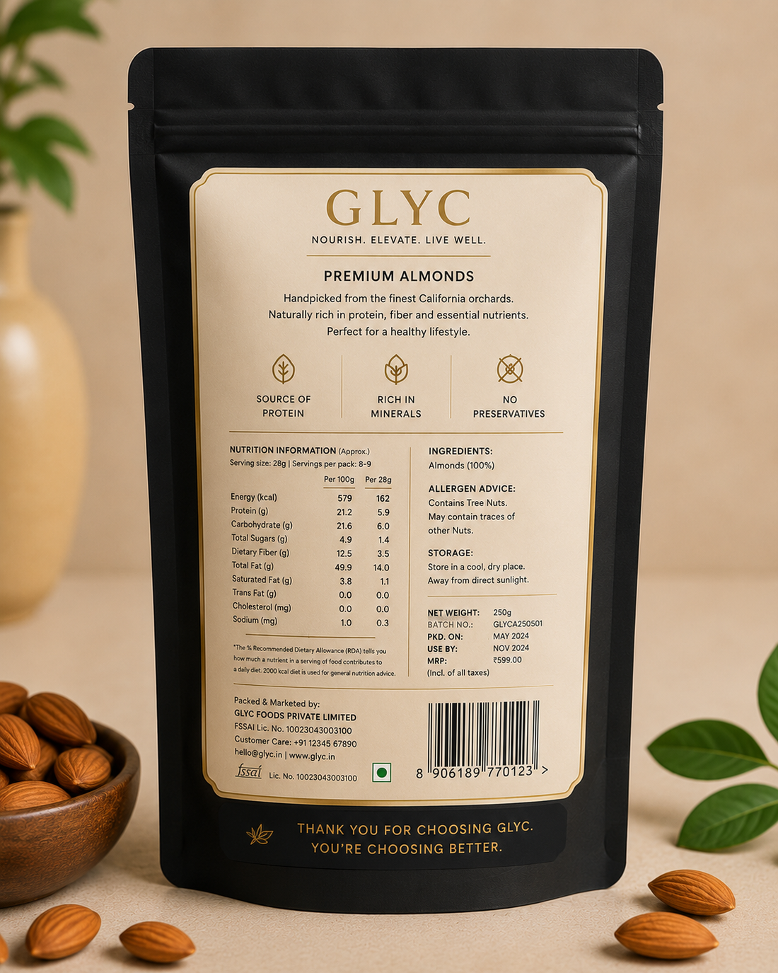 GLYC Premium Almonds