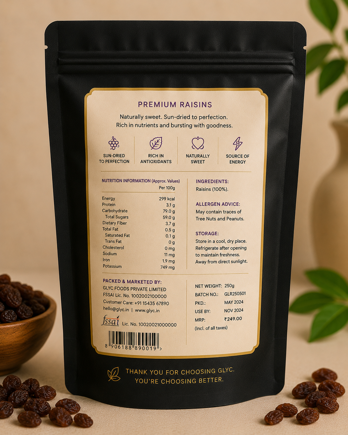GLYC Premium Raisins