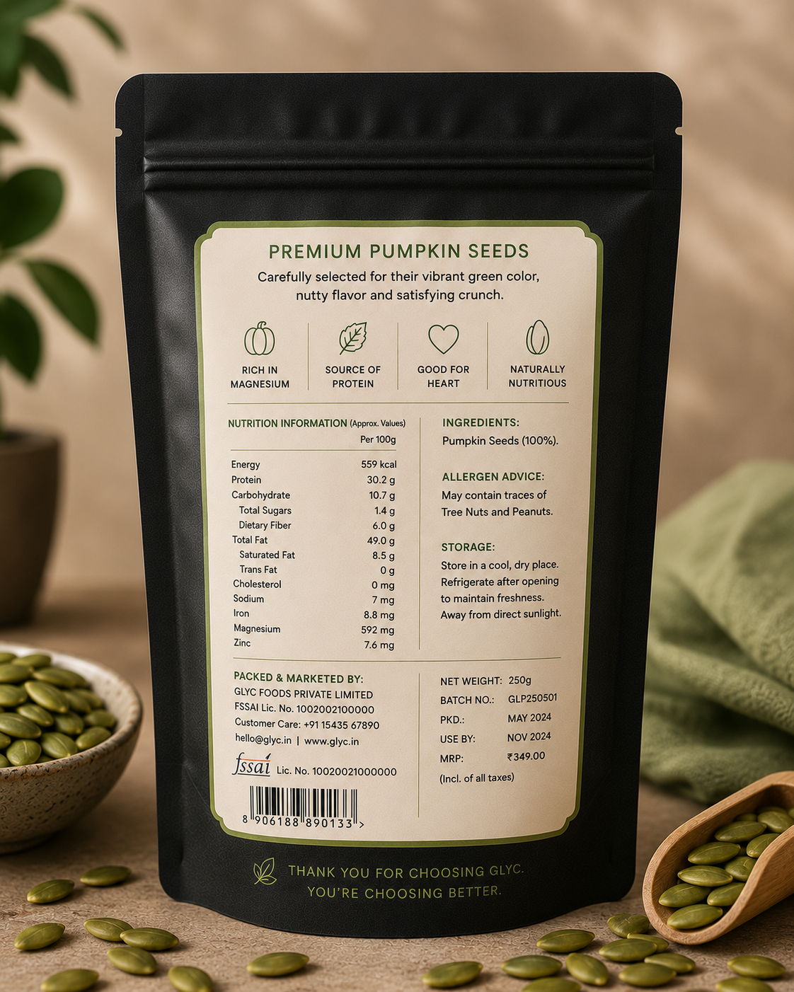 GLYC Premium Pumpkin Seeds
