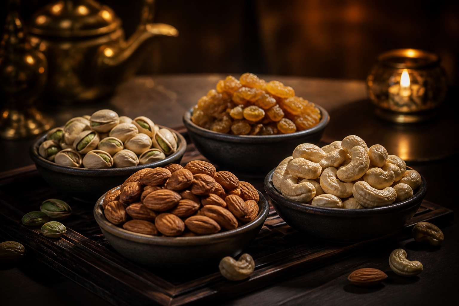 Premium GLYC dry fruits arranged for everyday wellness